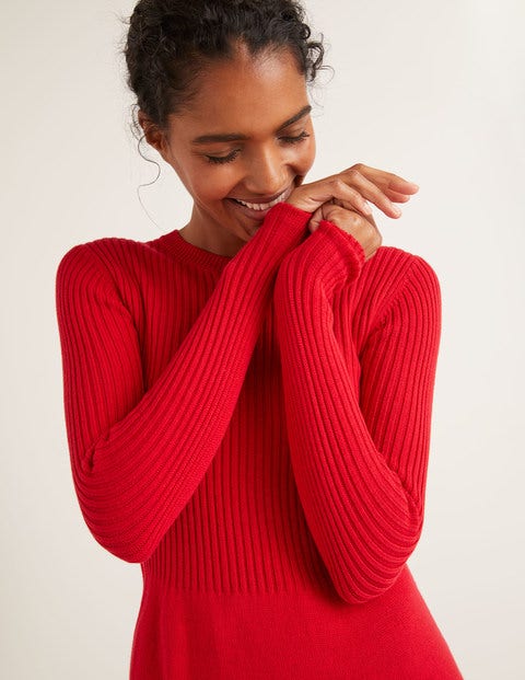 Gemma Kleid - Weihnachtssternrot Gemma Kleid - Weihnachtssternrot