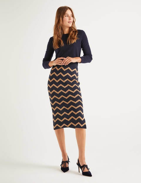 Antonia Skirt - Lurex Zig Zag Antonia Skirt - Lurex Zig Zag