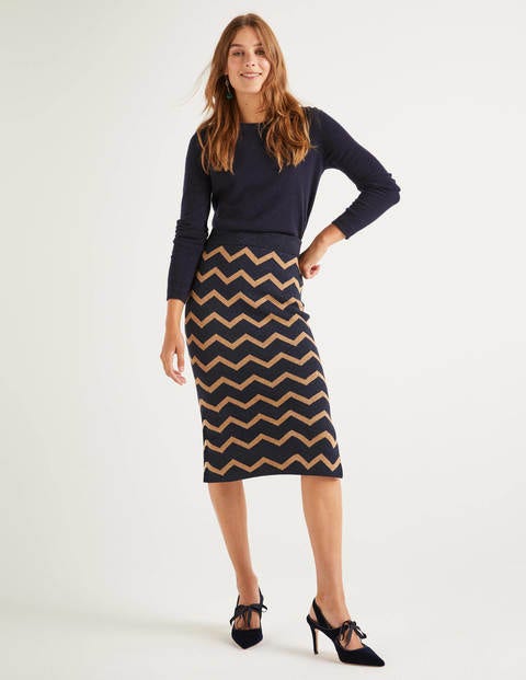 Antonia Skirt - Lurex Zig Zag Antonia Skirt - Lurex Zig Zag