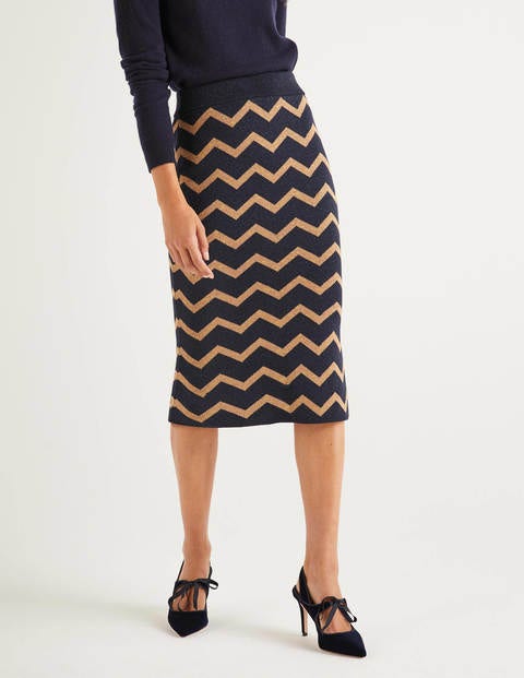 Antonia Skirt - Lurex Zig Zag Antonia Skirt - Lurex Zig Zag