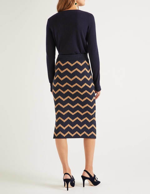 Antonia Skirt - Lurex Zig Zag Antonia Skirt - Lurex Zig Zag