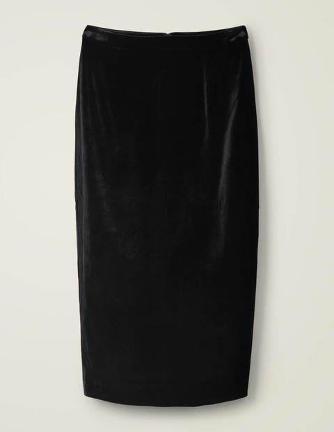 Lorna Velvet Pencil Skirt - Black Lorna Velvet Pencil Skirt - Black