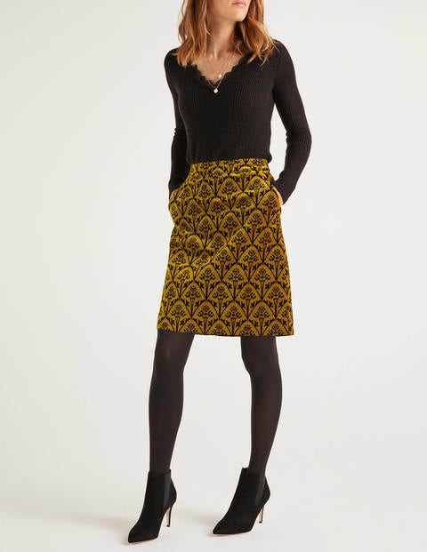 Mimi Velvet Skirt - Trumpet, Poppyseed Bud Mimi Velvet Skirt - Trumpet, Poppyseed Bud
