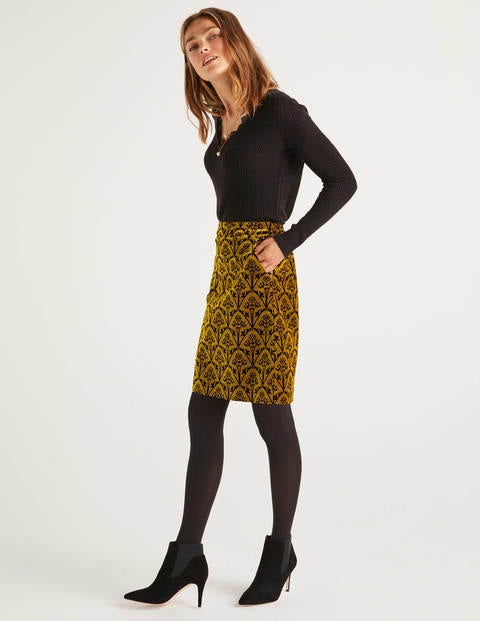 Mimi Velvet Skirt - Trumpet, Poppyseed Bud Mimi Velvet Skirt - Trumpet, Poppyseed Bud
