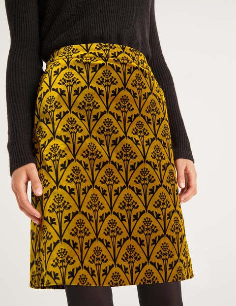 Mimi Velvet Skirt - Trumpet, Poppyseed Bud Mimi Velvet Skirt - Trumpet, Poppyseed Bud