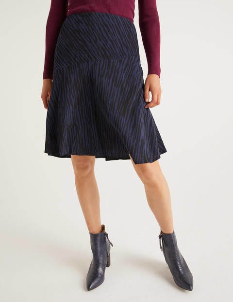 Virginia Skirt - French Navy and Black, Safari Virginia Skirt - French Navy and Black, Safari