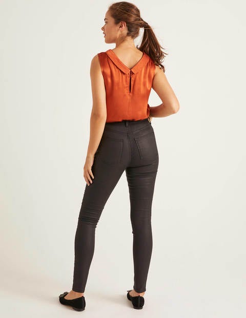 Super-Röhrenjeans - Schwarz, Gewachst Super-Röhrenjeans - Schwarz, Gewachst