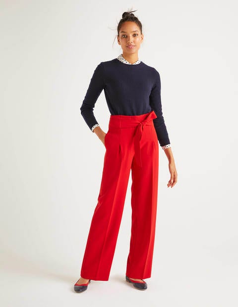 Ketton Wide Leg Pants - Poinsettia Ketton Wide Leg Pants - Poinsettia