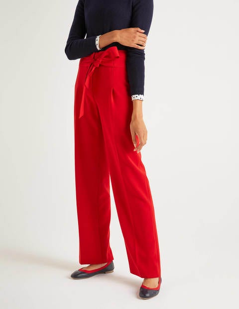 Ketton Wide Leg Pants - Poinsettia Ketton Wide Leg Pants - Poinsettia