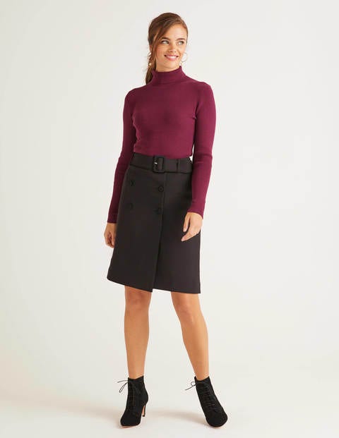 Joanna Belted Skirt - Black Joanna Belted Skirt - Black