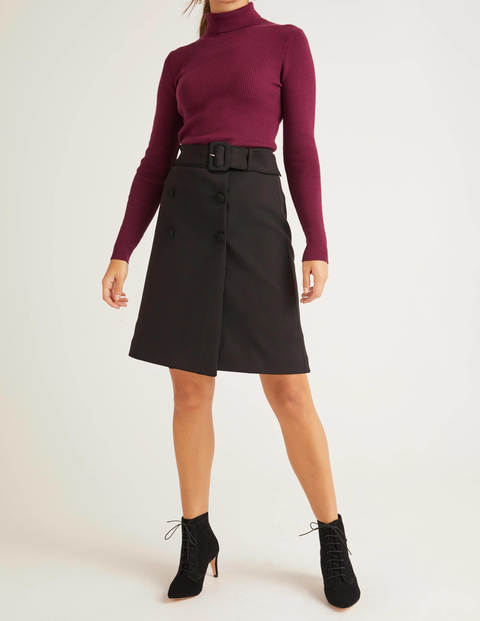 Joanna Belted Skirt - Black Joanna Belted Skirt - Black