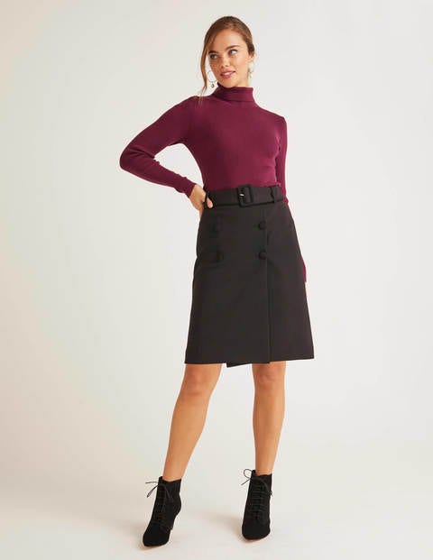 Joanna Belted Skirt - Black Joanna Belted Skirt - Black