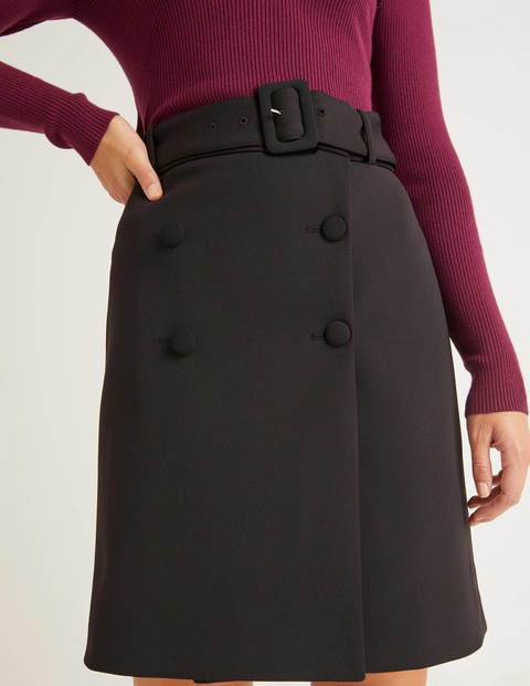 Joanna Belted Skirt - Black Joanna Belted Skirt - Black