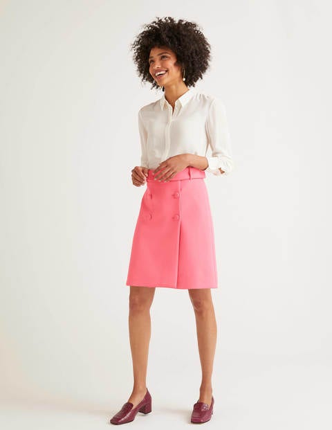 Joanna Belted Skirt - Crayon Pink Joanna Belted Skirt - Crayon Pink