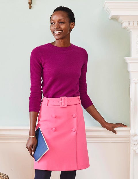 Joanna Belted Skirt - Crayon Pink Joanna Belted Skirt - Crayon Pink