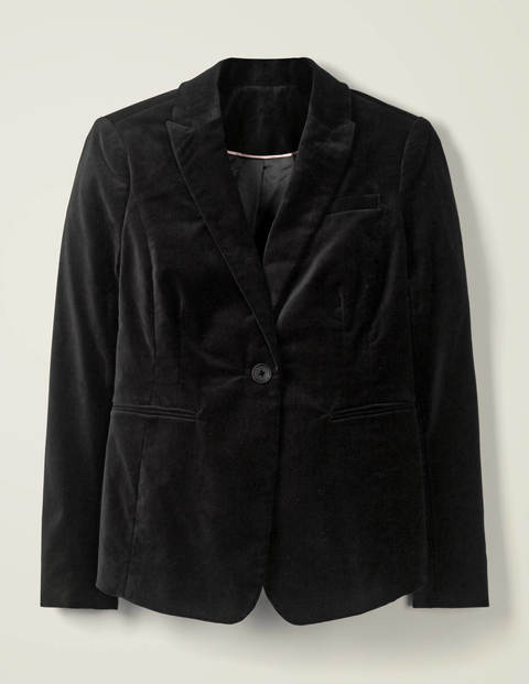 Sackville-West Velvet Blazer - Black Sackville-West Velvet Blazer - Black