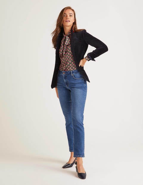 Sackville-West Velvet Blazer - Navy Sackville-West Velvet Blazer - Navy