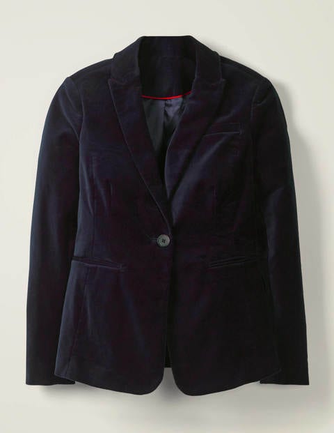 Sackville-West Velvet Blazer - Navy Sackville-West Velvet Blazer - Navy