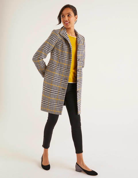 Hengrave Tweed Coat - Chunky POW Yellow Hengrave Tweed Coat - Chunky POW Yellow