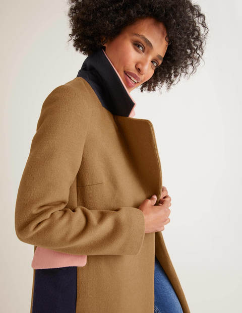 Burney Coat - Camel/Milkshake/Navy Burney Coat - Camel/Milkshake/Navy