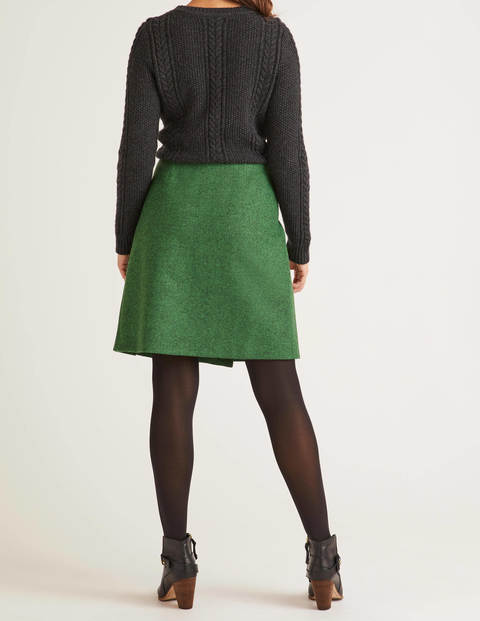 Eleanor Tweed Kilt - Grün, Fischgrätmuster Eleanor Tweed Kilt - Grün, Fischgrätmuster