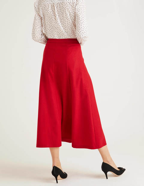 Esme British Tweed Midi Skirt - Post Box Red Esme British Tweed Midi Skirt - Post Box Red