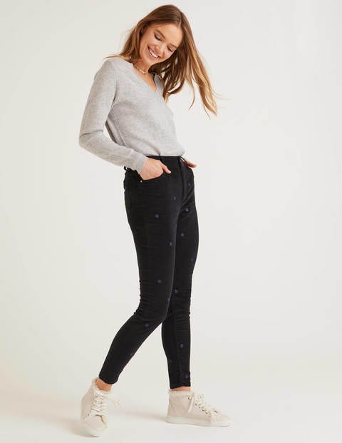 black velvet skinny jeans womens