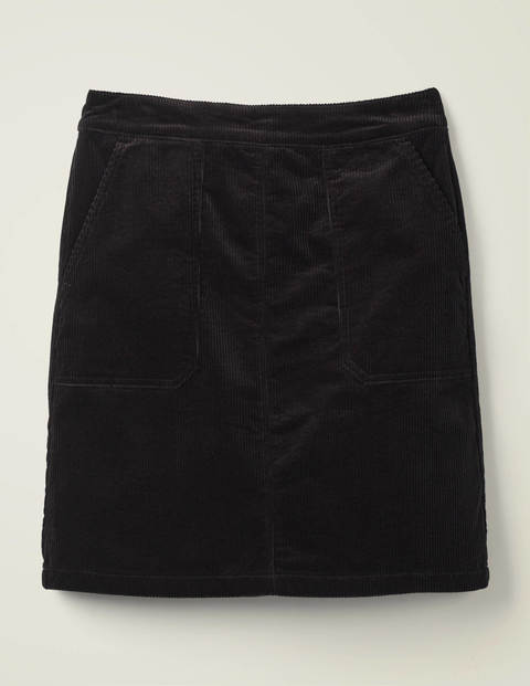 Leonie Cord Mini Skirt - Black Leonie Cord Mini Skirt - Black