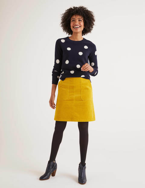 Leonie Cord Mini Skirt - Saffron Leonie Cord Mini Skirt - Saffron