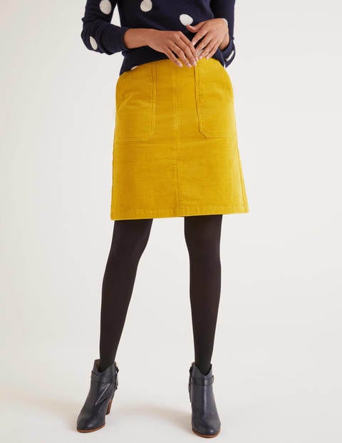 Leonie Cord Mini Skirt - Saffron Leonie Cord Mini Skirt - Saffron