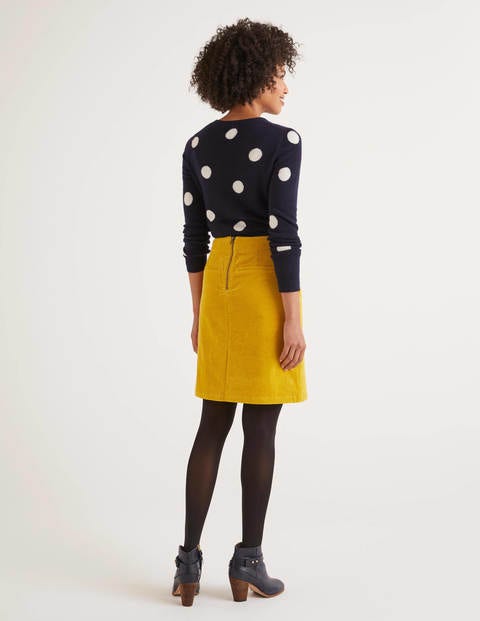 Leonie Cord Mini Skirt - Saffron Leonie Cord Mini Skirt - Saffron
