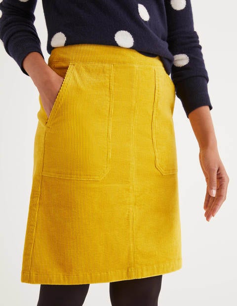 Leonie Cord Mini Skirt - Saffron Leonie Cord Mini Skirt - Saffron