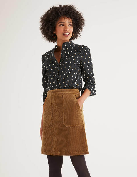Leonie Cord Mini Skirt - Gingerbread Leonie Cord Mini Skirt - Gingerbread