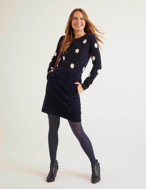 Leonie Cord Mini Skirt - Navy Leonie Cord Mini Skirt - Navy