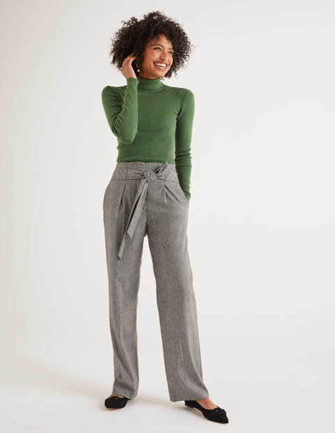 Wool Tie Waist Pants - POW Wool Tie Waist Pants - POW