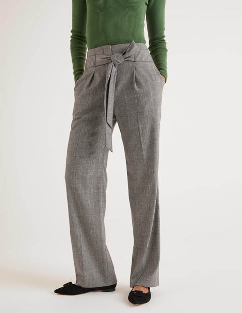 Wool Tie Waist Pants - POW Wool Tie Waist Pants - POW