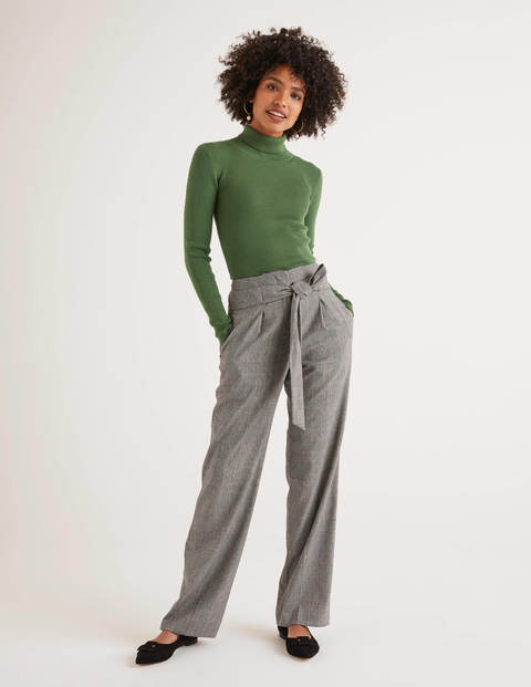 Wool Tie Waist Pants - POW Wool Tie Waist Pants - POW