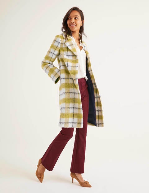 Boudica Coat - Yellow/Ivory Check Boudica Coat - Yellow/Ivory Check