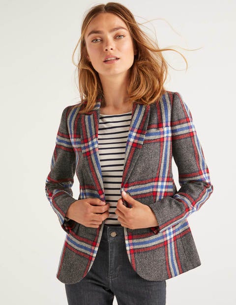 Smyth British Tweed Blazer - Red and Blue Check Smyth British Tweed Blazer - Red and Blue Check