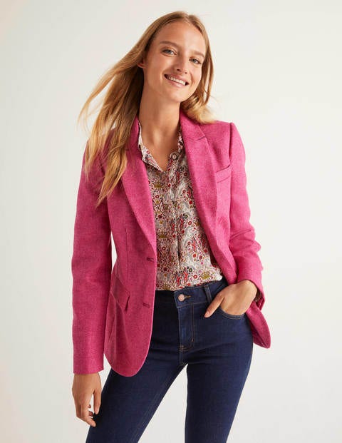 Smyth British Tweed Blazer - Pink Smyth British Tweed Blazer - Pink