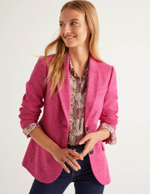 Smyth British Tweed Blazer - Pink Smyth British Tweed Blazer - Pink