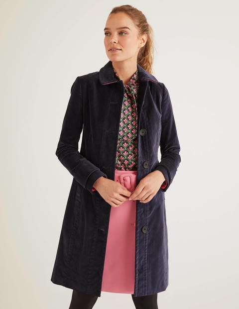 Gwyn Velvet Coat - Whale Grey Gwyn Velvet Coat - Whale Grey