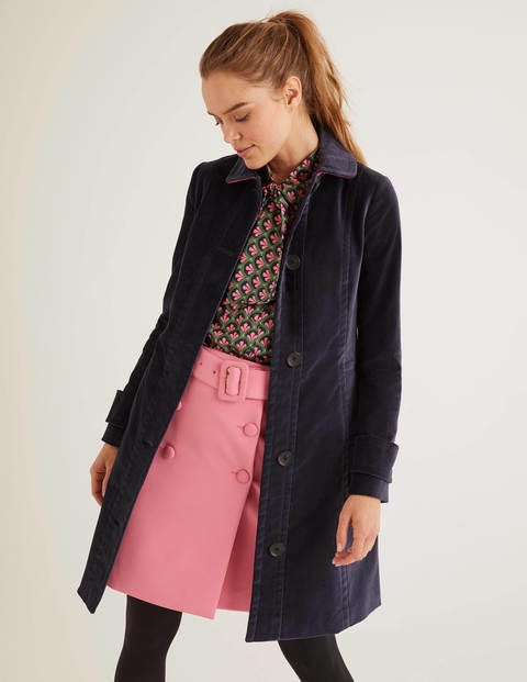 Gwyn Velvet Coat - Whale Grey Gwyn Velvet Coat - Whale Grey