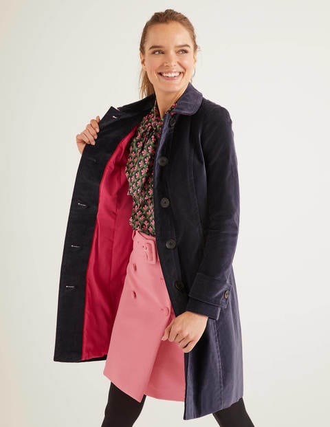 Gwyn Velvet Coat - Whale Grey Gwyn Velvet Coat - Whale Grey