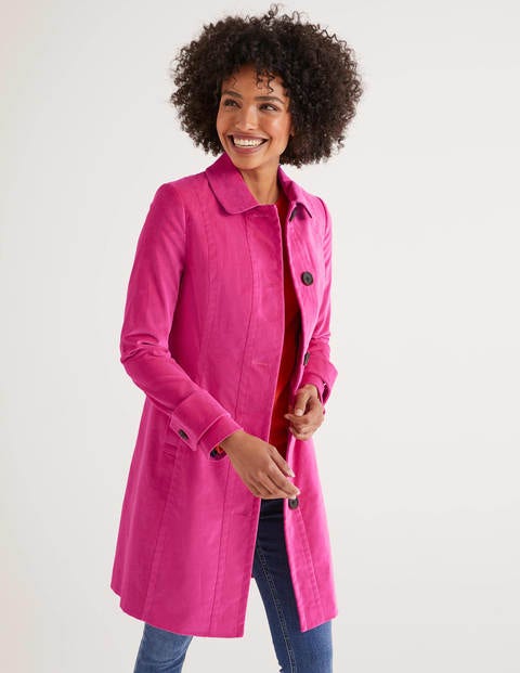 Manteau En Velours Gwyn - Rose festif Manteau En Velours Gwyn - Rose festif