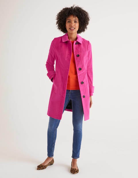 Manteau En Velours Gwyn - Rose festif Manteau En Velours Gwyn - Rose festif
