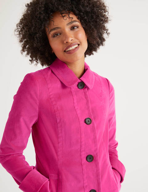 Manteau En Velours Gwyn - Rose festif Manteau En Velours Gwyn - Rose festif