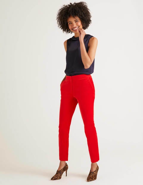 Velvet 7/8 Pants - Post Box Red Velvet 7/8 Pants - Post Box Red