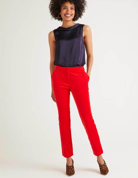 Velvet 7/8 Pants - Post Box Red Velvet 7/8 Pants - Post Box Red