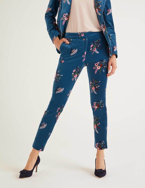 Velvet 7/8 Pants - Baltic, Country Posy Velvet 7/8 Pants - Baltic, Country Posy